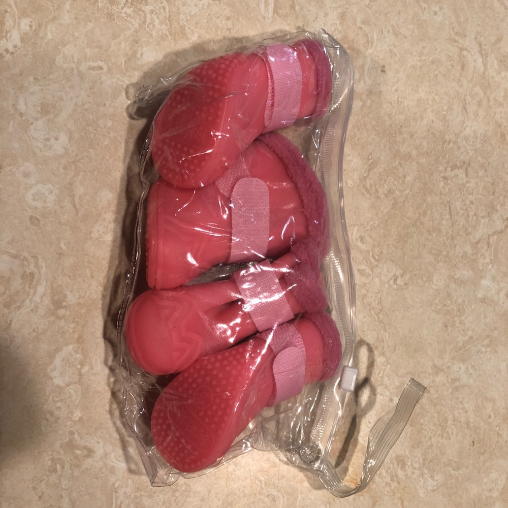 Dog booties fleece lined
